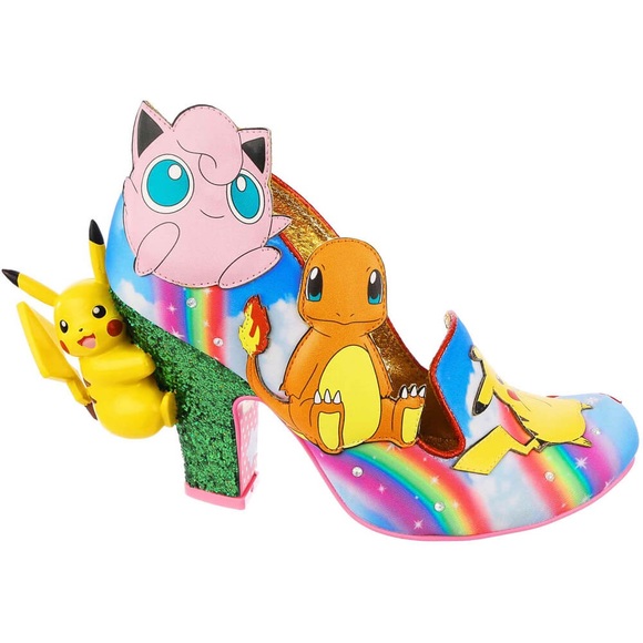 Irregular Choice Pokémon Party Pumps Shoes Pikachu Eevee Jigglypuff Charmander - Picture 12 of 14
